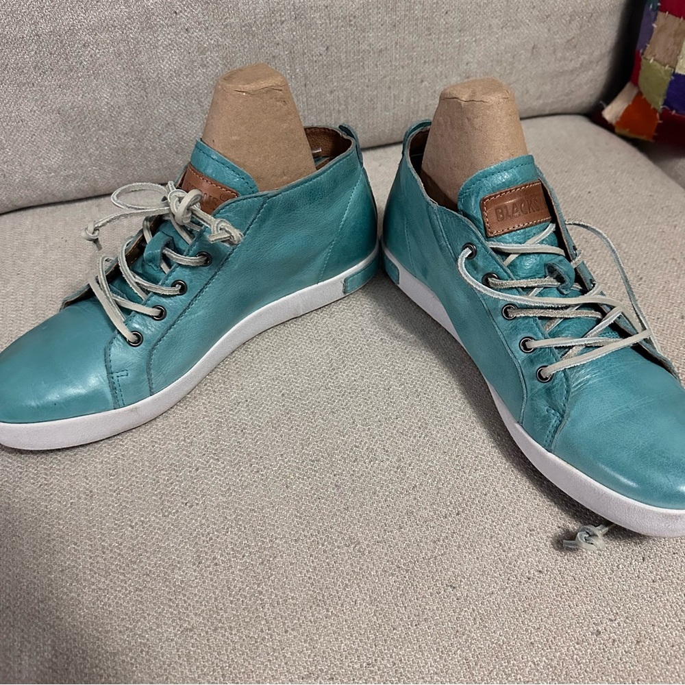 Blackstone JL24 Laguna Leather High Top Sneakers Zippers EUC Size EU 40, US 10 - Picture 2 of 12